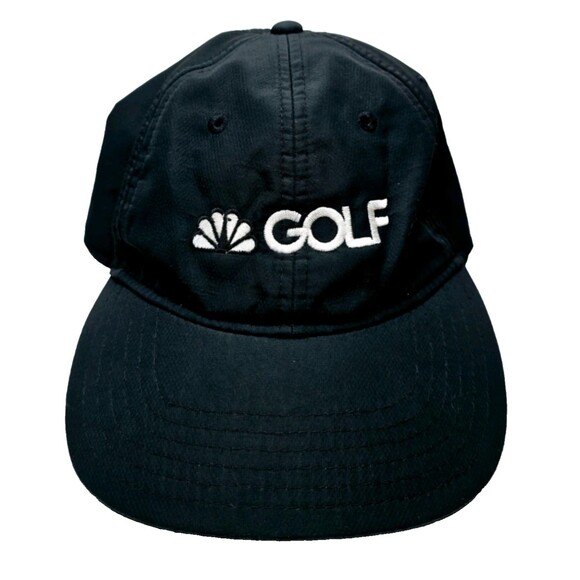 Taylor Made NBC Golf Hat Peacock Logo Cap Adjustable Hook Loop Black Unused EXC! - Picture 11 of 11